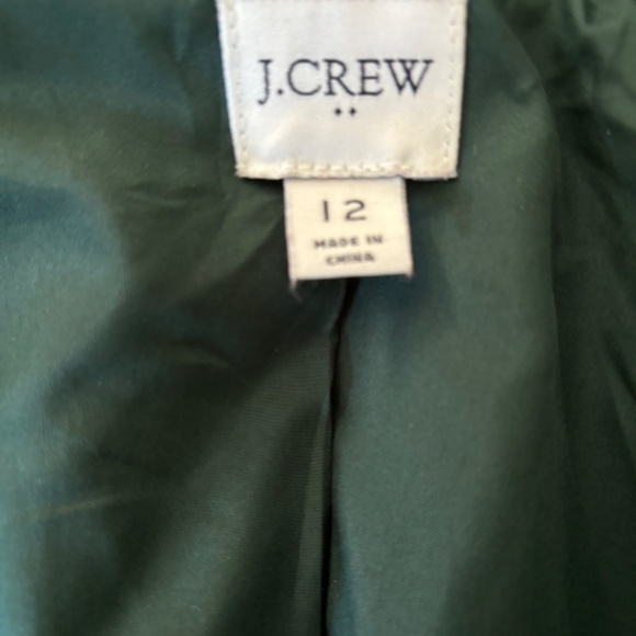 J. Crew Hunter Green Winter Coat size 12 - Picture 2 of 3